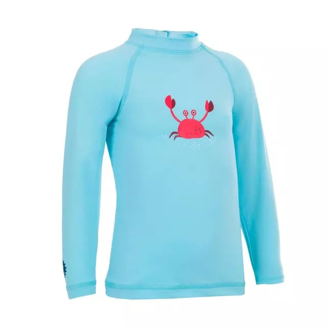 CAMISETA ANTI-UV BEBÉ MANGA LARGA NABAIJÍ AZUL NUBE