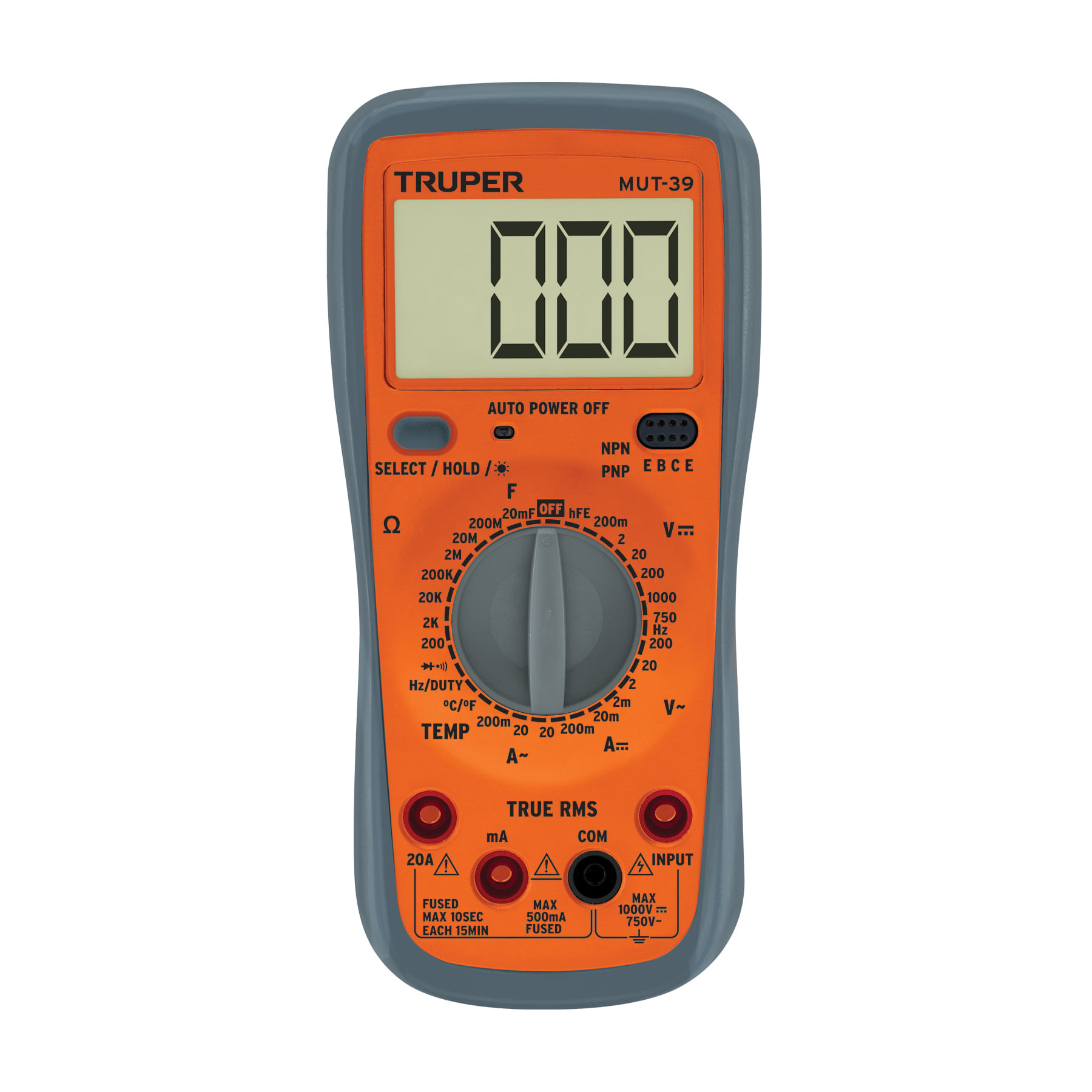 Mulitester Digital Profesional con RMS verdadero Truper