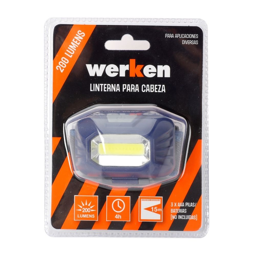 Linterna para Cabeza AAA Werken sin Pilas