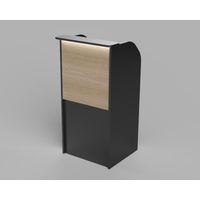 Counter de Recepción Negro Malva 66cm