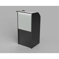 Counter de Recepción Negro Blanco 66cm