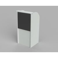 Counter de Recepción Blanco Negro 66cm