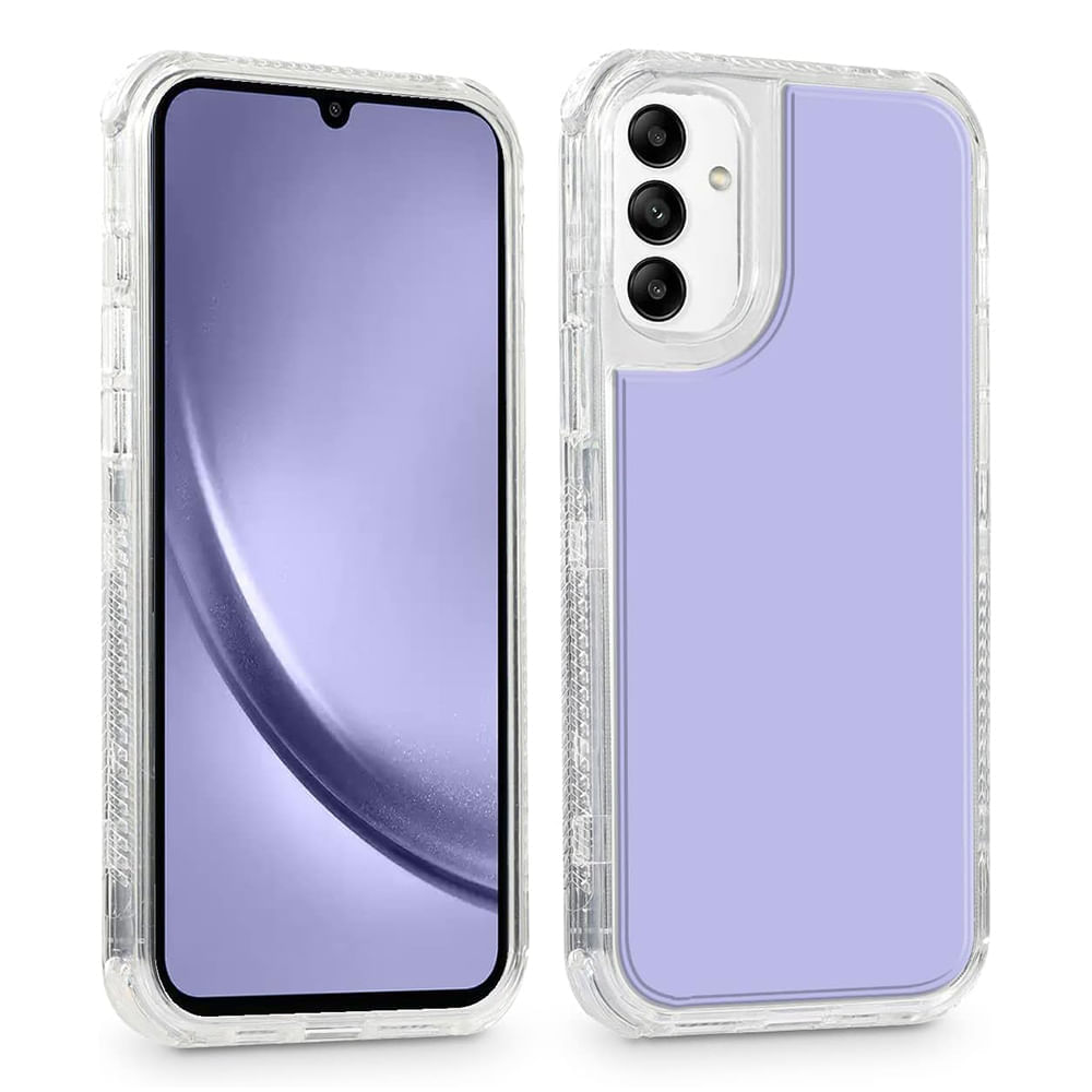 Case para Samsung S24, protección 360, 3 capas de protección, morado