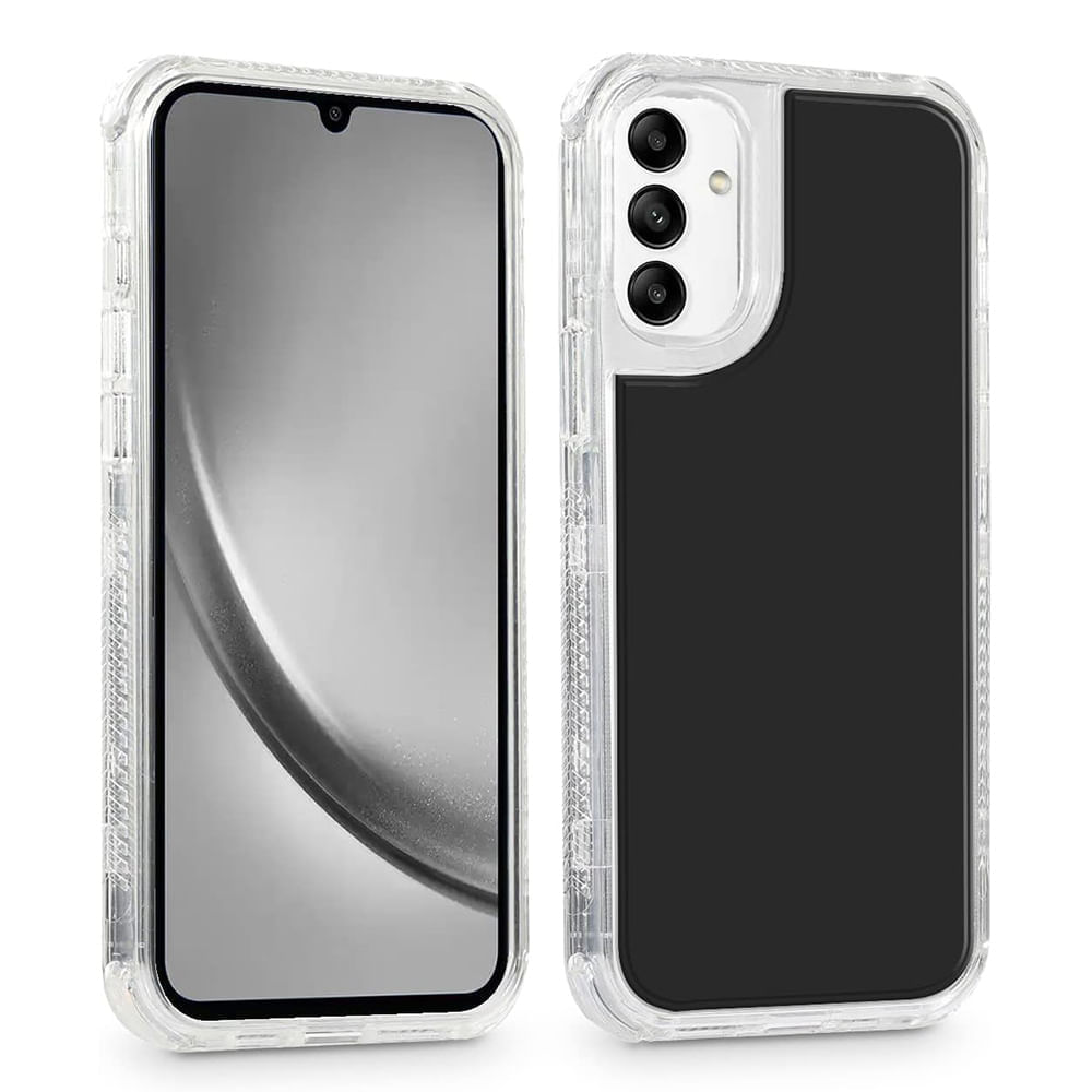 Case para Samsung S24, protección 360, 3 capas de protección, negro