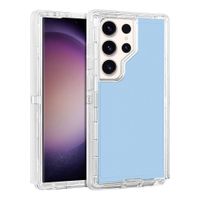 Case para Samsung S24 Ultra, protección 360, 3 capas de protección, celeste