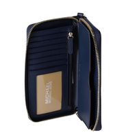Cartera Wrislet Michael Kors Jet Set Large Flat - Navy