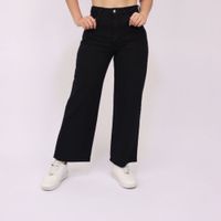 Jean Kayra Poblet Mujer Recto Comfy Crop N NEGRO