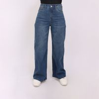 Jean Kayra Poblet Wide Leg Comfy Vintage A  AZUL