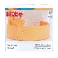 Cuenco o Plato de Silicona Nuby Alimentacion Complementaria - Jirafa Amarilla