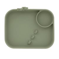 Plato de Silicona Nuby sin BPA - Jirafa Verde