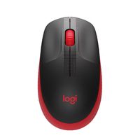 Mouse Logitech M190 Wireless Full-Size Rojo