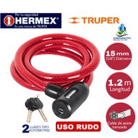 Candado Cadena bicicleta 15mm Hermex con Llave