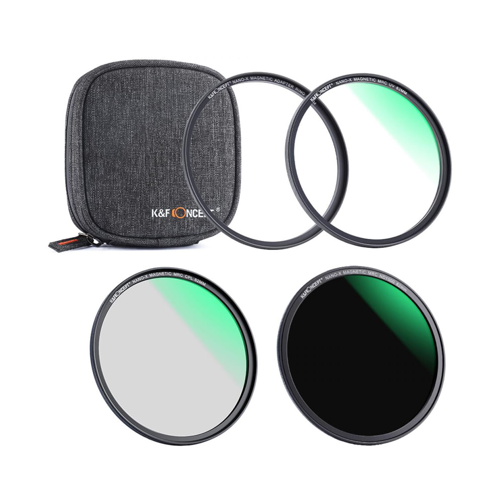 Filtro K&F Concept Magnetic 3en1 Kit UV+CPL+ND1000+Estu-43mm Sku2120
