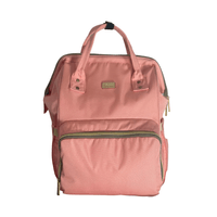MOCHILA PAÑALERA PALO ROSA