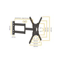 Rack Móvil Para TV Soportex de 32"" a 55"" SXM 3755