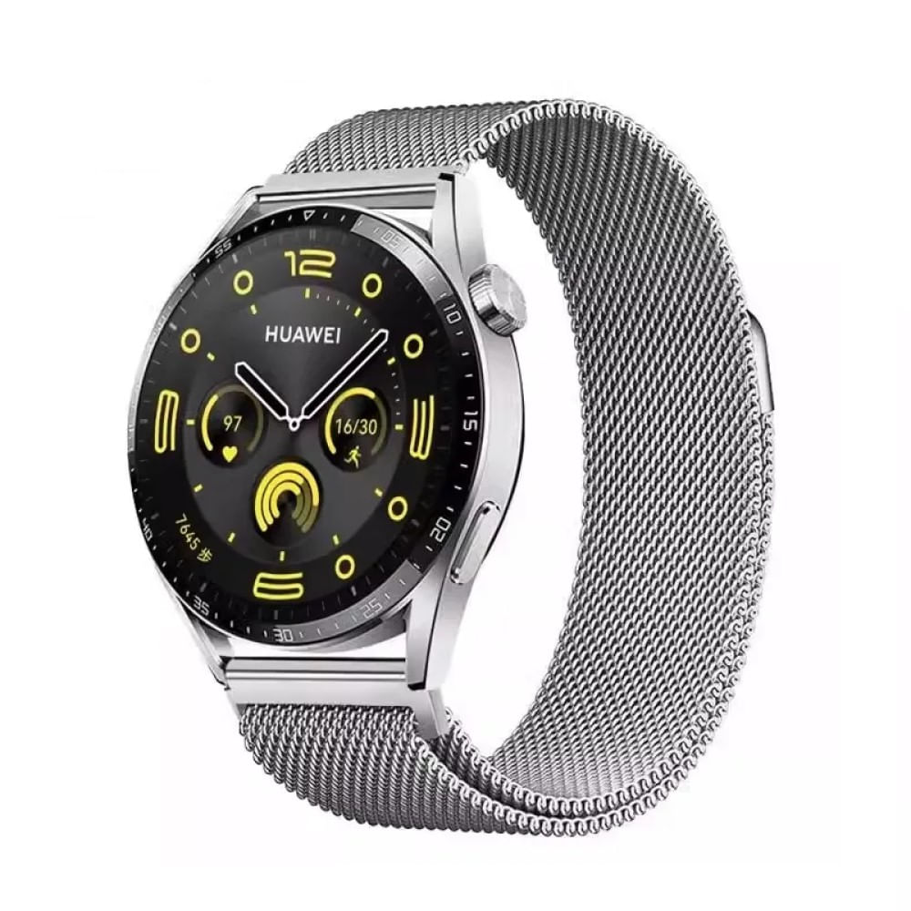 CORREA DE 22MM METALICA MILANESE PARA HUAWEI GT3 PRO PLATA