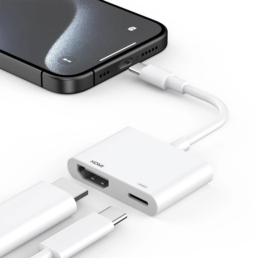 Adaptador USB C a HDMI para iPhone 15