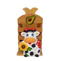 Porta cucharon de vaquita PALTA en madera Pino