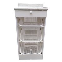 Verdulero Repostero Lionza con cestas y cajon en blanco