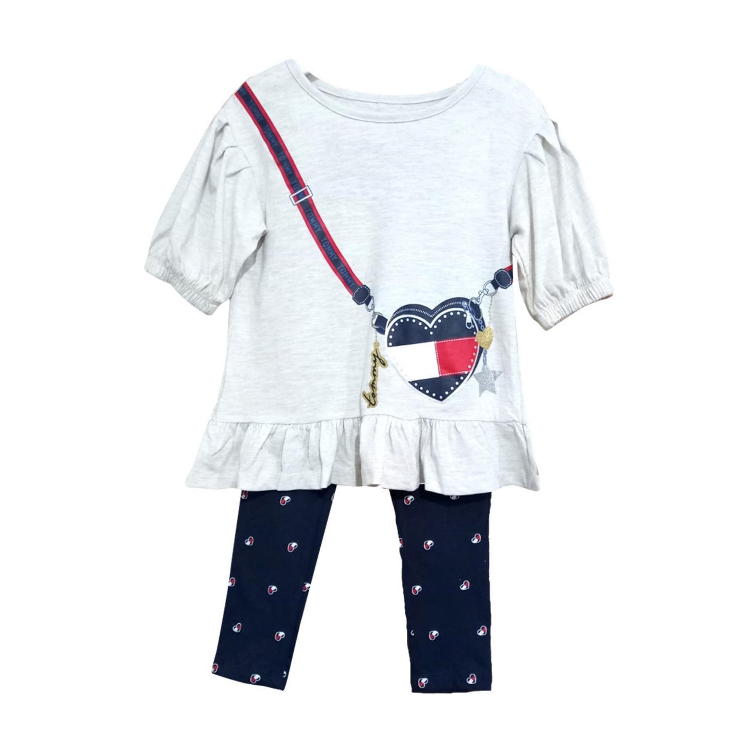 Conjunto para niñas Tommy Hilfiger Leggin y polo-talla 5