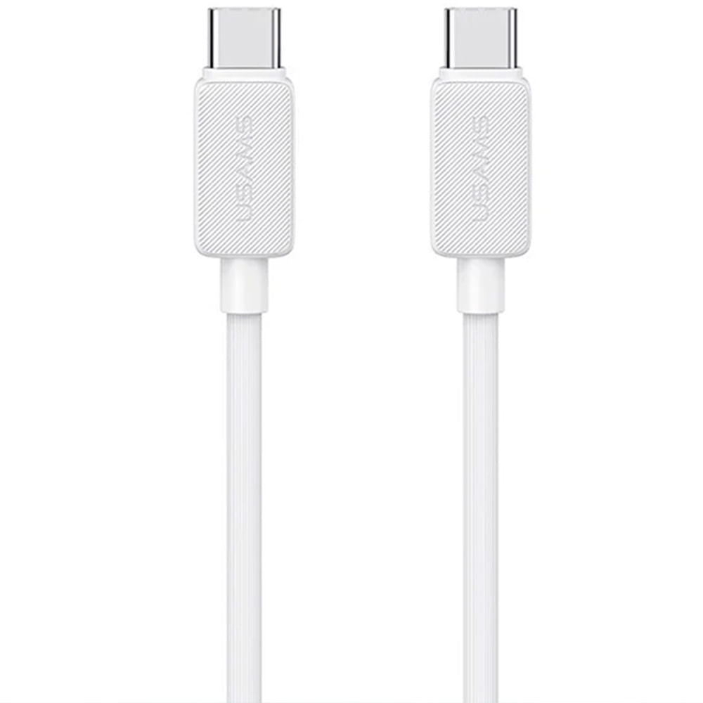 Cable de Carga USAMS Tipo C a Tipo C 60W 1m Blanco