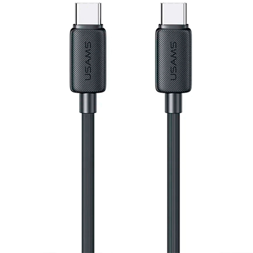 Cable de Carga USAMS Tipo C a Tipo C 60W 1m Negro