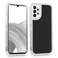 Case para Samsung A35, protección 360, 3 capas de protección, negro
