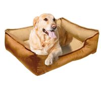 Cama para Mascota Talla XL 80x70cm Perro/Gato Antialergenica | Cafe con marron