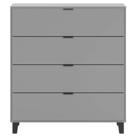 Cómoda Clásica Mirasol color Gris 4 cajones TU MESITA