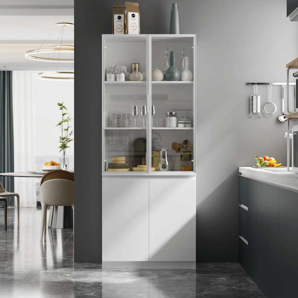Vitrina Moderna Madrid color Blanco 2 puertas TU MESITA