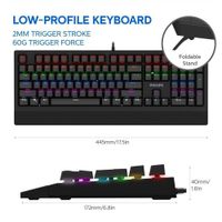 Teclado Mecánico Philips para juegos SPK8403
