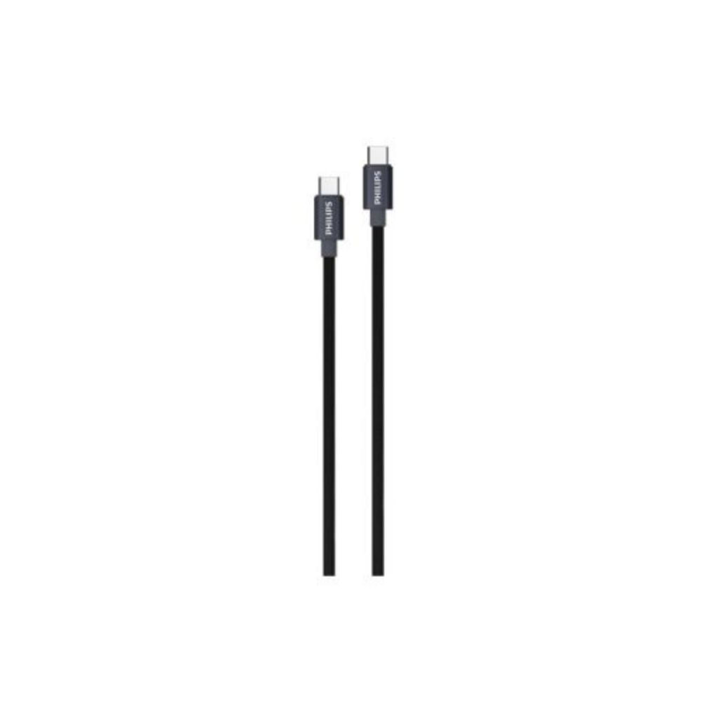 Cable Philips USB-C a USB-C 1.2 metros DLC5533C - Negro