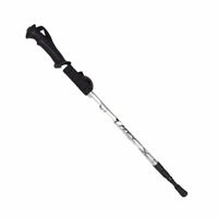 BASTÓN TREKKING ANTISHOCK MANGO RECTO VIAJE MONTAÑAS C/ BRÚJULA PLATEADO