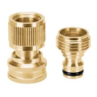 Conectores de laton solido sistema click para accesorios Truper