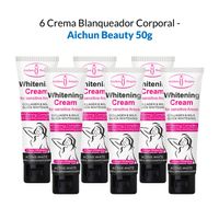 6 Crema Blanqueador Corporal - Aichun Beauty 50g
