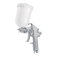 Pistola para pintar, gravedad lvmp, vaso plástico, boq 1.7mm
