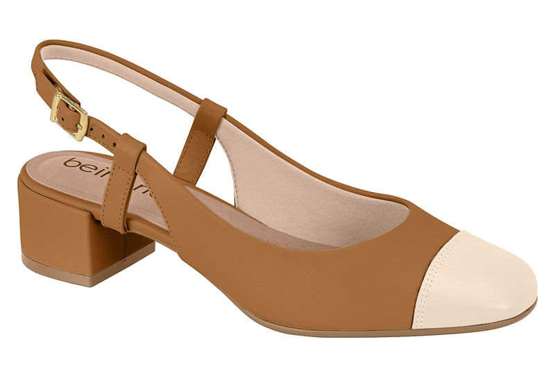 ZAPATOS WORK CHIC BEIRA RIO CAMEL 4301.111.9569.96441