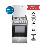Cocina de Pie a Gas 4 Hornillas Indurama VIENA