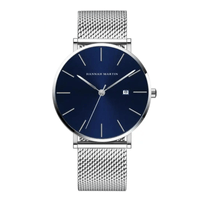 Reloj Hannah Martin Acero Plateado y Azul HAN-32