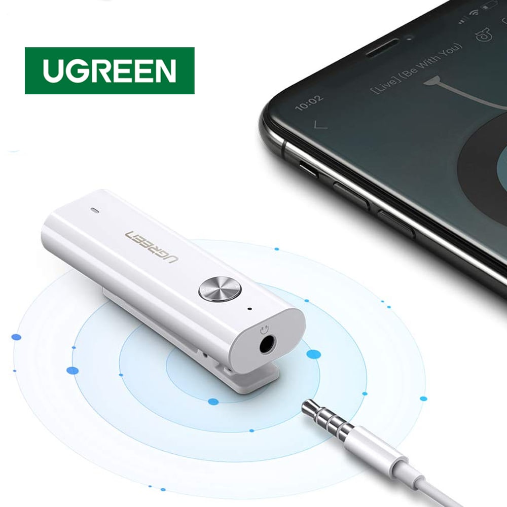 Adaptador Receptor Bluetooth 5.0 UGREEN HiFi Wireless 3.5mm AUX Audio