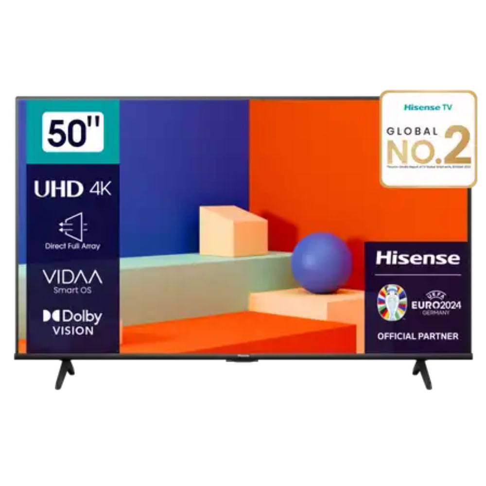 TV Hisense LED 50"" UHD 4K Vidaa Dolby Vision 50A6K