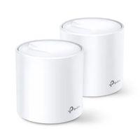 Sistema Mesh TP-Link Deco X20 AX1800 Wi-Fi 6, 1201 Mbps en 5GHz y 574 Mbps en 2.4 GHz, 2 puertos gigabit LAN, cobertura 370m2, blanco