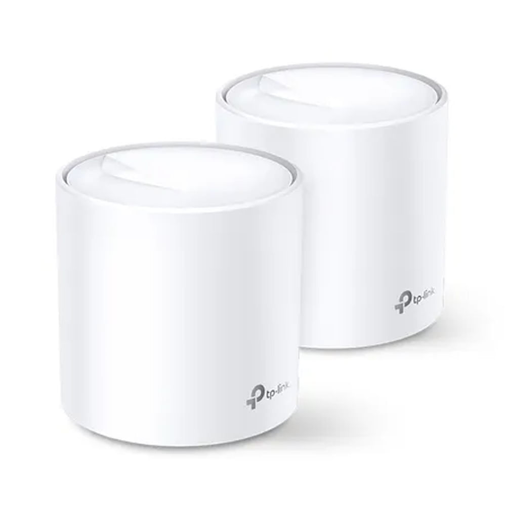 Sistema Mesh TP-Link Deco X20 AX1800 Wi-Fi 6, 1201 Mbps en 5GHz y 574 Mbps en 2.4 GHz, 2 puertos gigabit LAN, cobertura 370m2, blanco