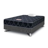 Cama Paraíso Cónsul Negra 1.5 Plazas