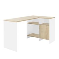 Escritorio en L de Melamina Malva 136cm