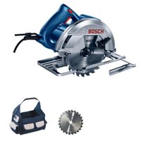 Sierra Circular Eléctrica Bosch 1500W GKS 150 7-1/4 + Maletín de Lona + 1 Disco