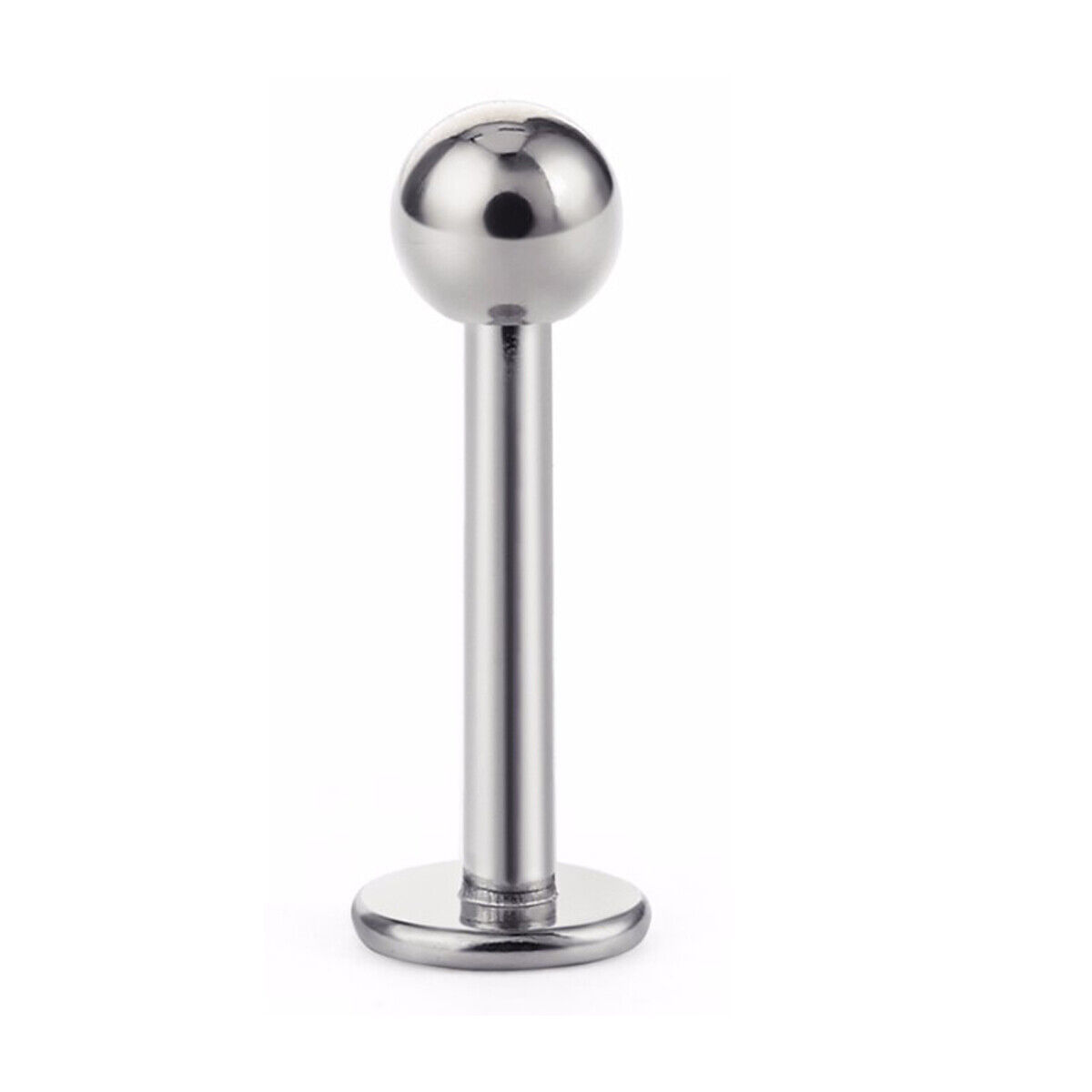 Piercing helix labret lóbulo tragus plateado 10mm