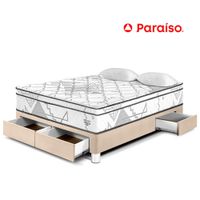 Cama Pocket Advance 2 Plazas con Cajones Champagne