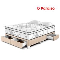 Cama Pocket Advance Queen con Cajones Champagne