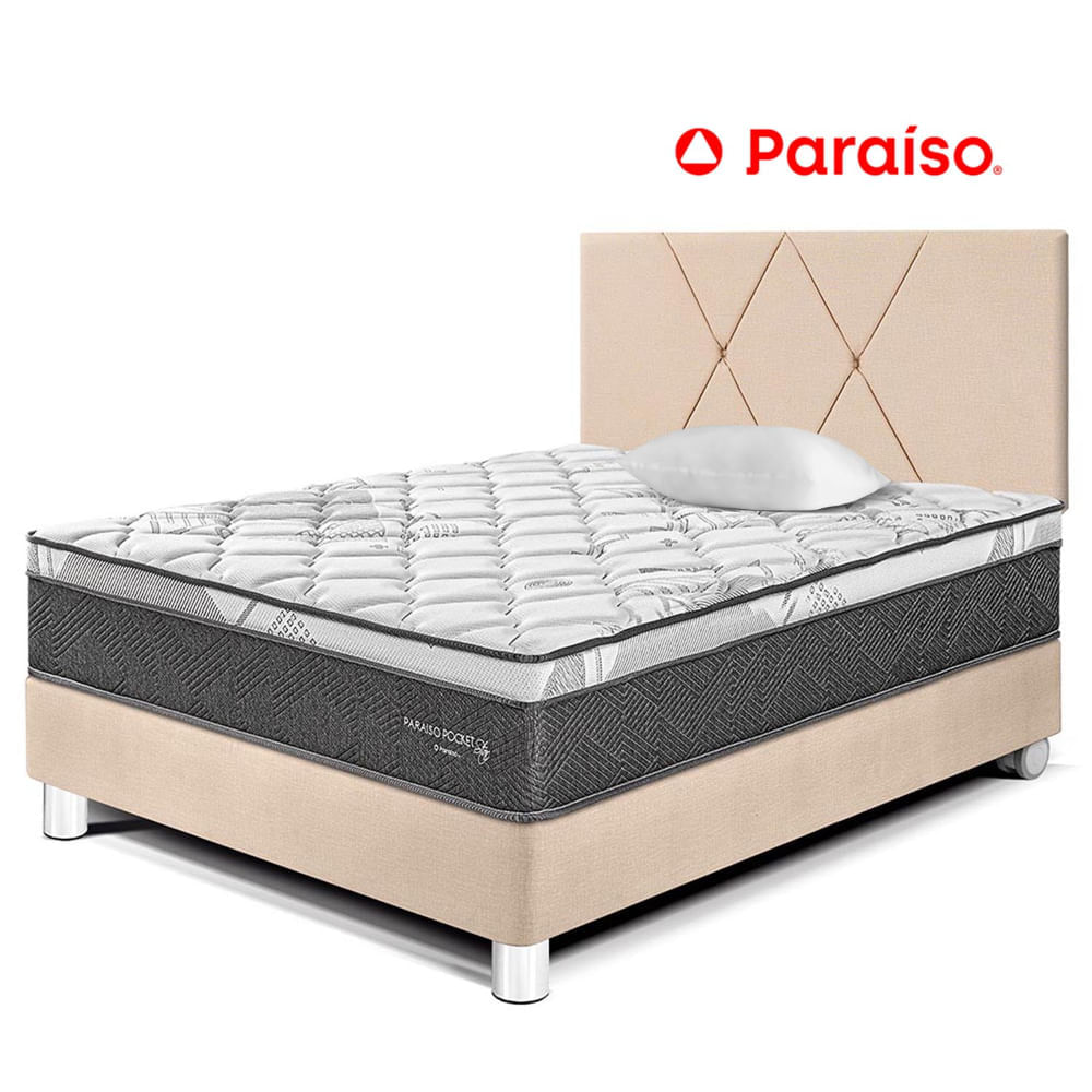 Dormitorio Pocket Star 1.5 Plazas Cabecera Loft Champagne